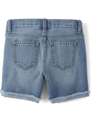 Niña Roll Cuff Jeans / Mezclilla Midi Shorts 2-Pack
