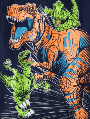 Camiseta con estampado de dinosaurio para niños