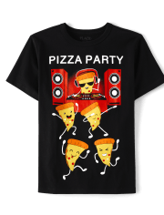 Boys Pizza Party Graphic Tee