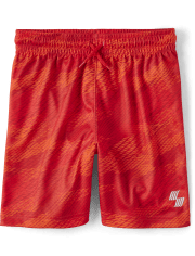 Boys Print Mesh Performance Basketball Shorts