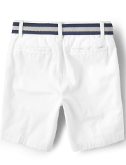 Boys Belted Chino Shorts