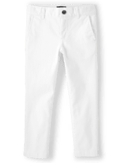 Pantalones chinos ajustados elásticos para niños
