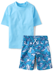 Traje de baño Shark Rashguard para niños