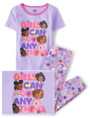 Girls Can Do Anything Snug Fit Cotton Pajamas