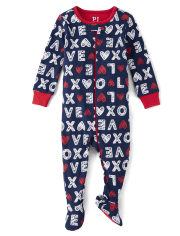 Pyjama une pièce en coton à coupe ajustée pour bébé et tout-petit, assorti à la famille