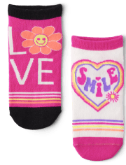 Girls Smile Ankle Socks 10-Pack