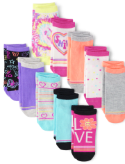 Paquete de 10 calcetines tobilleros Smile para niñas
