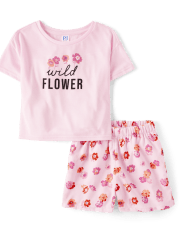 Girls Mommy And Me Wild Flower Pajamas