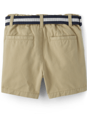 Baby And Toddler Boys Belted Chino Shorts