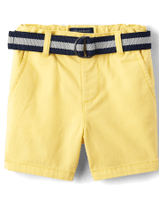 Baby And Toddler Boys Belted Chino Shorts