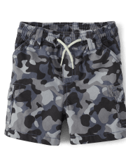 Baby And Toddler Boys Camo Pull On Cargo Shorts