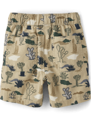 Baby And Toddler Boys Print Pull On Jogger Shorts