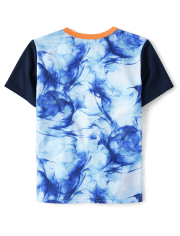 Boys Marble Colorblock Performance Top