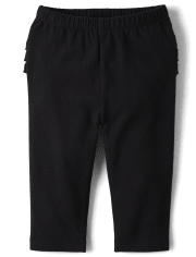 Baby Girls Ladybug Ruffle Leggings 2-Pack