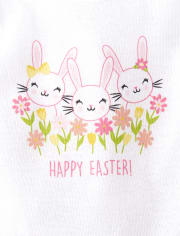 Conjunto de ropa de juego de 3 piezas para bebé niña Bunny