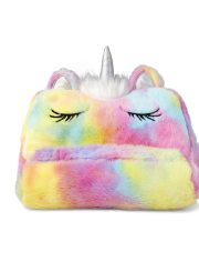 Girls Rainbow Tie Dye Tablet Pillow