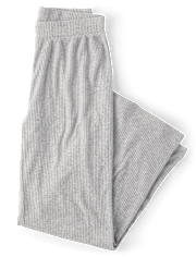 Womens Ribbed Ankle Pajama Pants