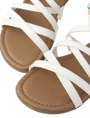 Girls Beaded Gladiator Sandals