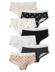Girls Floral Hipster Underwear 7-Pack