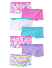 Girls Tie Dye Girl Short Underwear 7-Pack