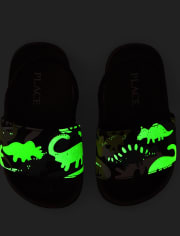 Toddler Boys Glow Dino Slides