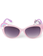 Gafas de sol para niñas pequeñas con icono de unicornio