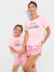 Womens Wildflowers Pajama Tee
