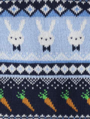 Boys Intarsia Bunny Sweater Vest