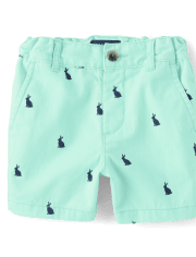 Baby And Toddler Boys Print Chino Shorts