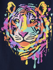 Girls Tiger Graphic Tee