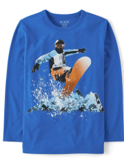 Boys Snowboard Graphic Tee