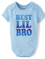 Body con estampado de Lil Bro para bebés niños