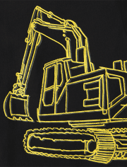 Baby And Toddler Boys Excavator Graphic Tee