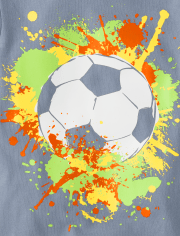 Baby And Toddler Boys Soccer Graphic Tee