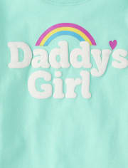 Camiseta con gráfico Daddy's Girl para niñas