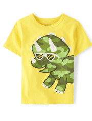 Baby And Toddler Boys Camo Dino Graphic Tee