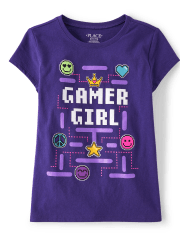 Girls Gamer Girl Graphic Tee