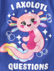 Girls Axolotl Graphic Tee