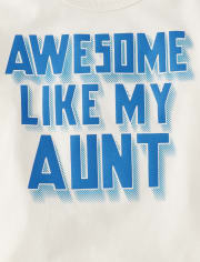 Baby And Toddler Boys Awesome Aunt Graphic Tee