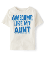 Baby And Toddler Boys Awesome Aunt Graphic Tee