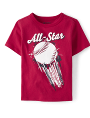 Baby And Toddler Boys All-Star Baseball Graphic Tee