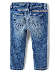 Paquete de 3 jeans súper ajustados para niñas pequeñas