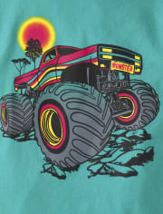 Camiseta con gráfico Monster Truck para niños