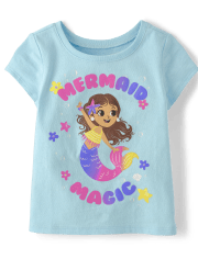 Baby And Toddler Girls Mermaid Magic Graphic Tee