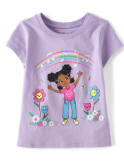 Baby And Toddler Girls Music Girl Graphic Tee