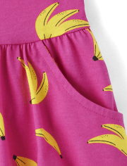 Baby And Toddler Girls Banana Tank Dress