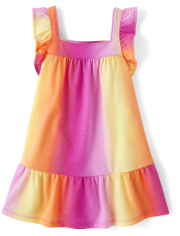 Baby And Toddler Girls Ombre Ruffle Dress