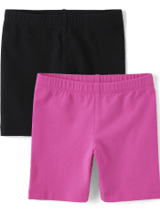 Toddler Girls Bike Shorts 2-Pack