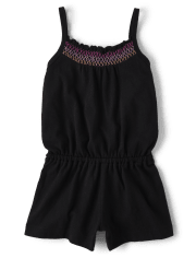 Baby And Toddler Girls Smocked Romper