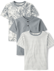 Boys Palm Tree Top 3-Pack